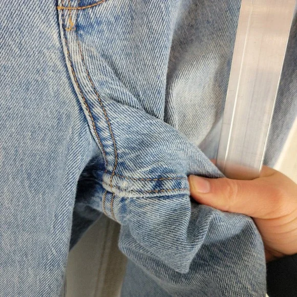 Abercrombie & Fitch Curve Love The 80s Mom High Rise Jeans Blue Size 29/8S - Picture 6 of 11